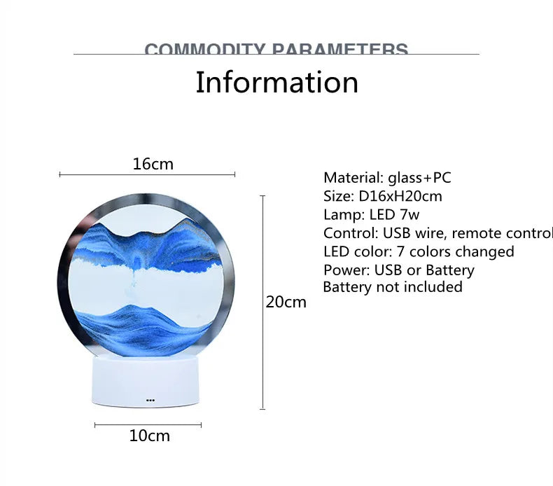 LED SandGlass lamp