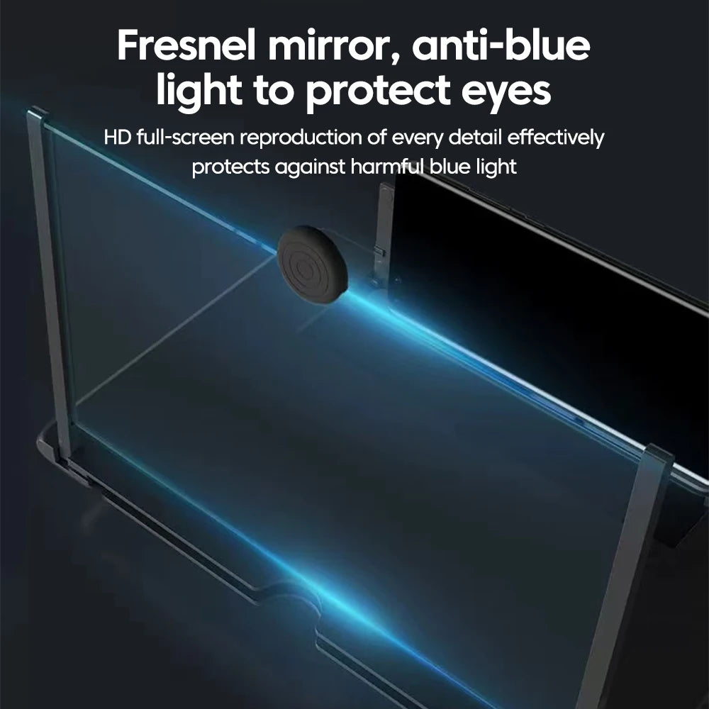 Phone Screen Magnifier Stand — HD Portable Screen Amplifier for Movies, Videos & Calls