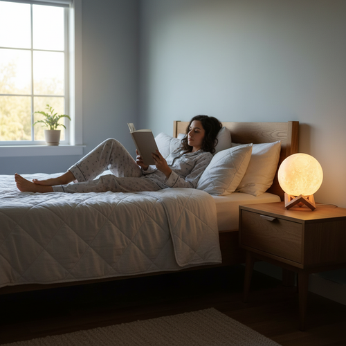 3D Moon LED Lamp - Renderique Photo 1