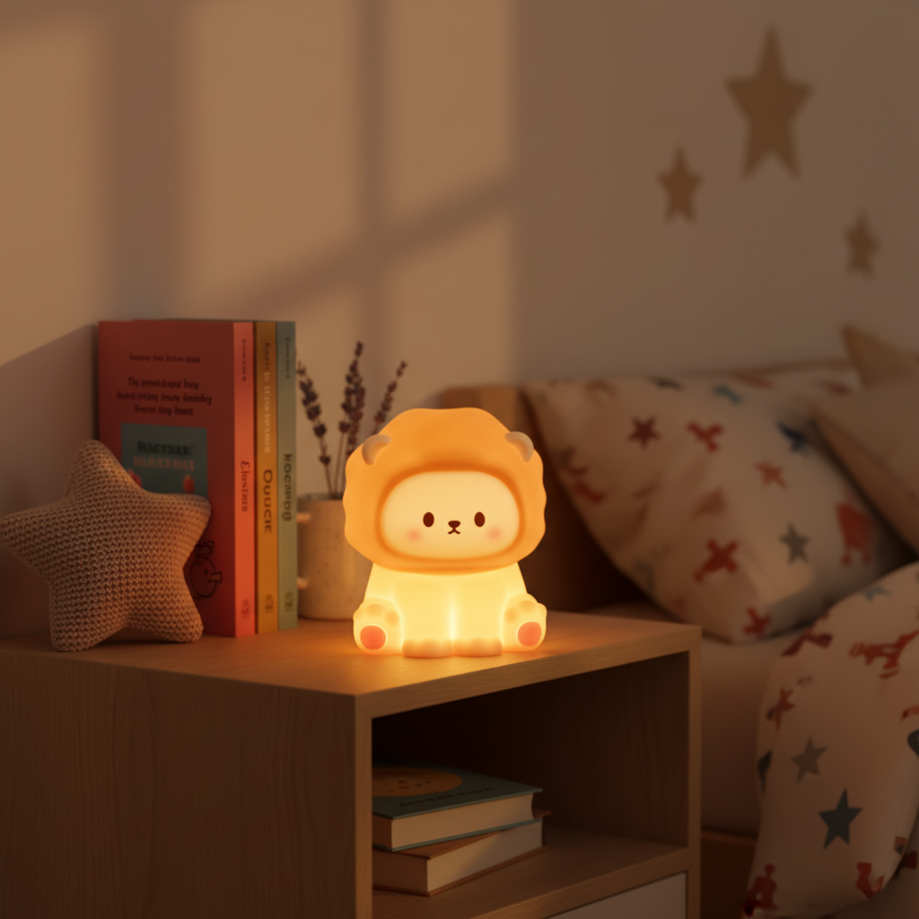 Lion Cub Silicone Night Light - Renderique Photo 1