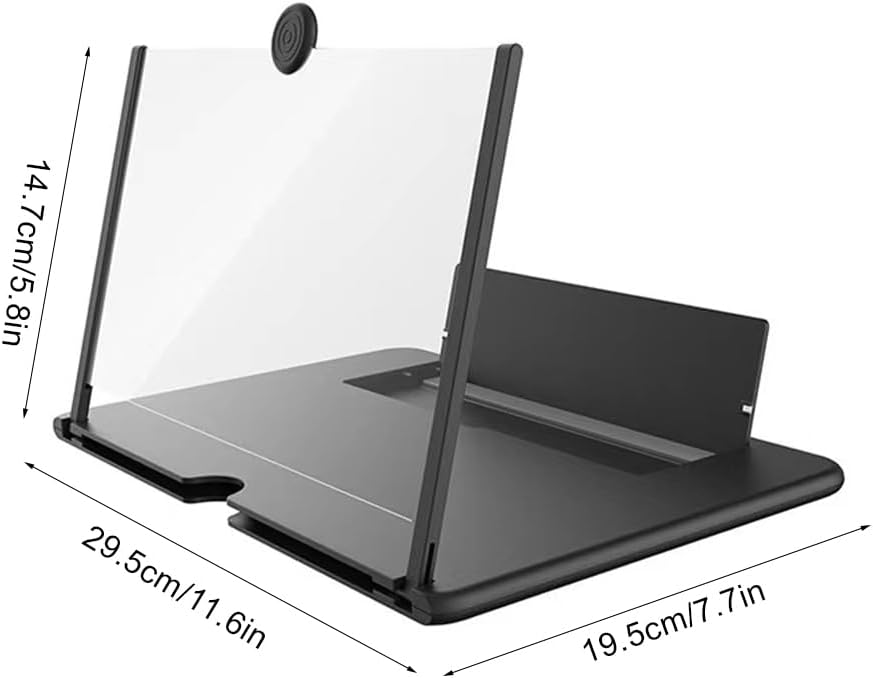 Phone Screen Magnifier Stand — HD Portable Screen Amplifier for Movies, Videos & Calls