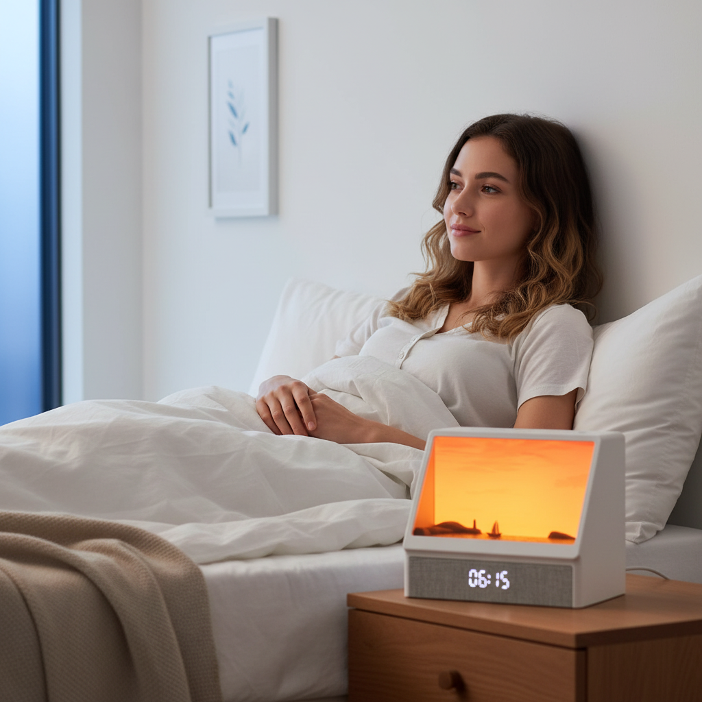 sunrise lamp with alarm clock